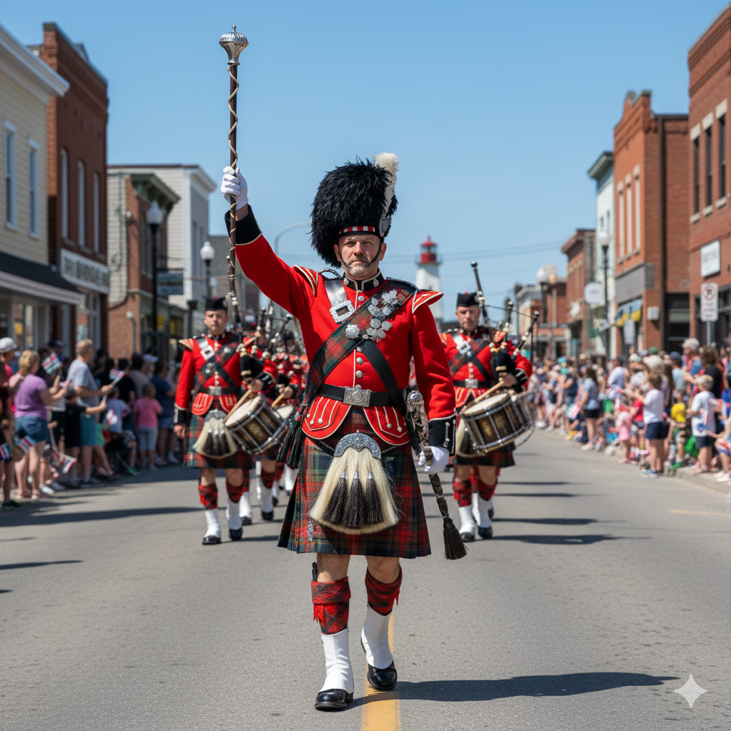 North Shore Highlanders Port Dover Ontario - Drum Major